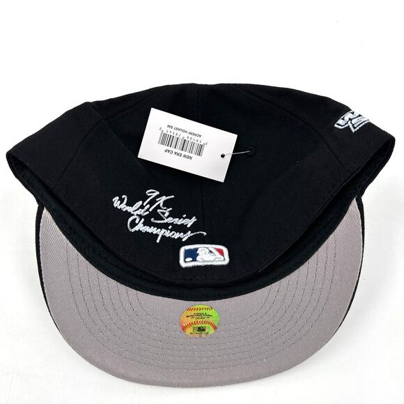 New Era 59FIFTY Black Boston Red Sox World Champions 9085 Fitted Hat Size 7 - Picture 6 of 12